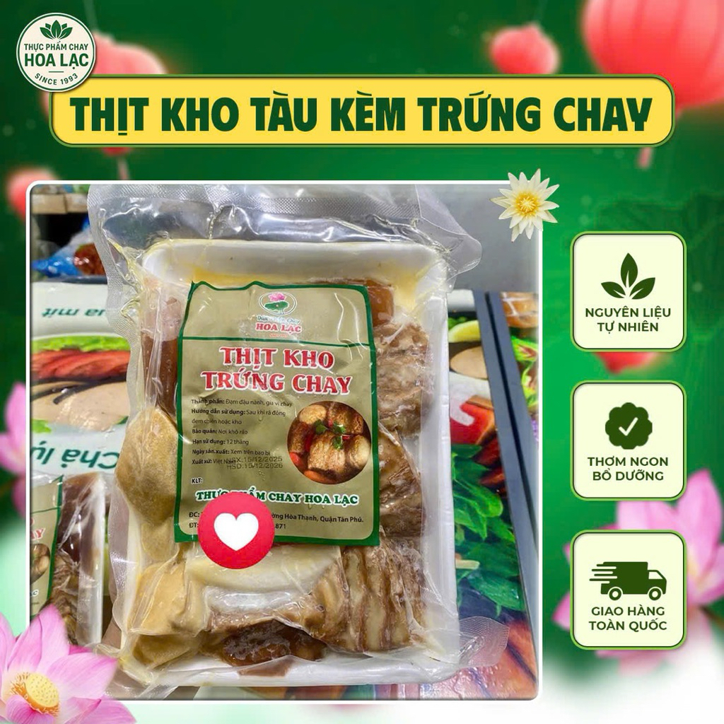 Thịt kho tàu chay 500gr ( có nước sốt ) có trứng chay