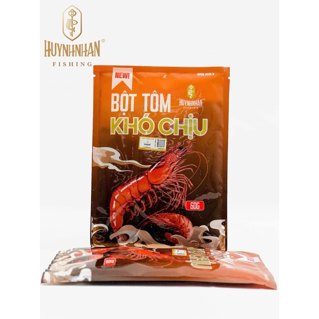 Combo 5 Gói Tôm Khó Chịu Gói 60G Chính Hãng - Huỳnh Nhàn Fishing