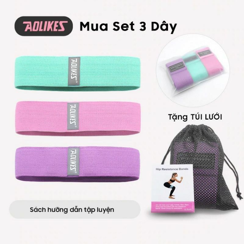 Dây Đàn Hồi Kháng Lực Tập Mông Đùi AoLikes 3604