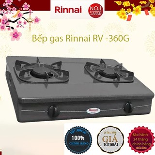 Bếp gas đôi rinnai rv-360 gmn hàng chính hãng