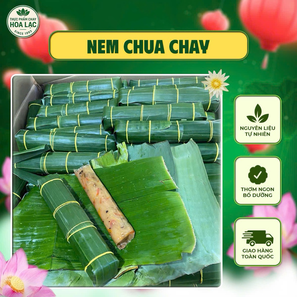 nem chua vỏ bưởi chay  combo 10 cay ( chỉ giao khu vực TPHCM)