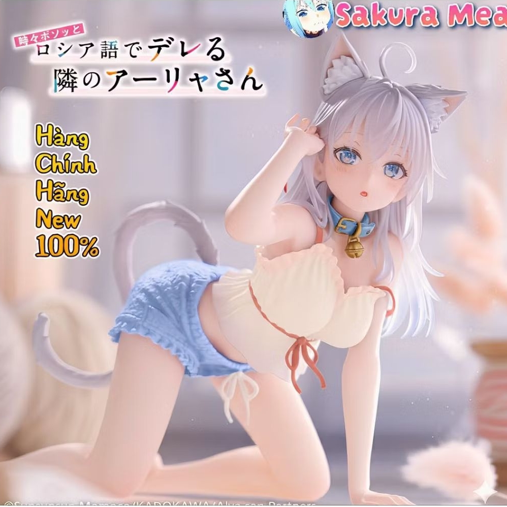 Mô Hình (Figure Alya-san) Tonari no Alya-san - Alisa Mikhailovna Kujou - Desktop Cute - Nekomimi Roo