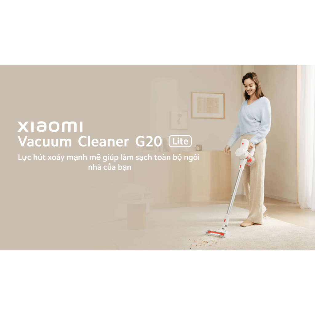 Máy hút bụi không dây Xiaomi G20 Lite C203 – Chính hãng Quốc Tế