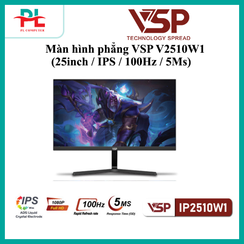 Màn hình VSP IP2510W1 (25inch / IPS / 100Hz / 5Ms - Bảo Hành 36 Tháng ( Có Loa)