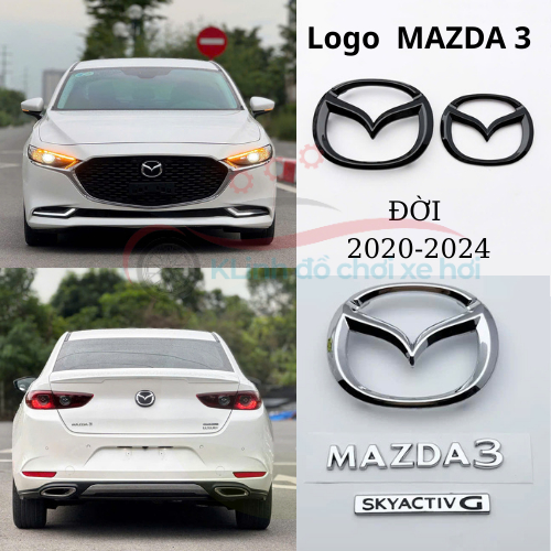 Mazda3  2020-2025 Logo Dán Trang Trí Xe Hơi Mazda 3 Sedan 20-22 Mazda 3 Chất Lượng Cao