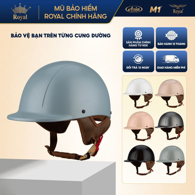 Mũ Bảo Hiểm Nửa Đầu Royal M88 Chính Hãng Cá Heo Lưỡi Trai Thời Trang Nam Nữ, Siêu Nhẹ 500g