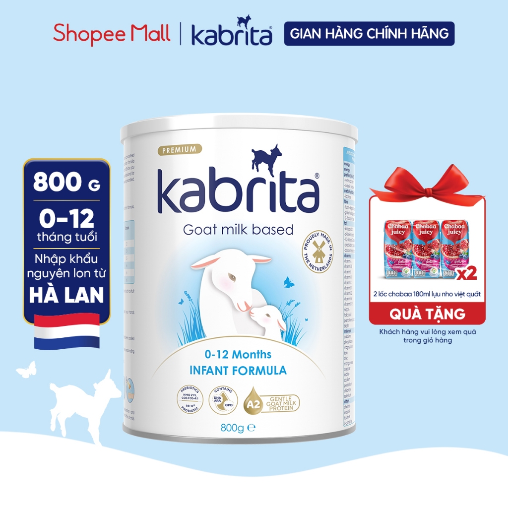 Sữa dê Kabrita số 1 cho trẻ - Lon 800g