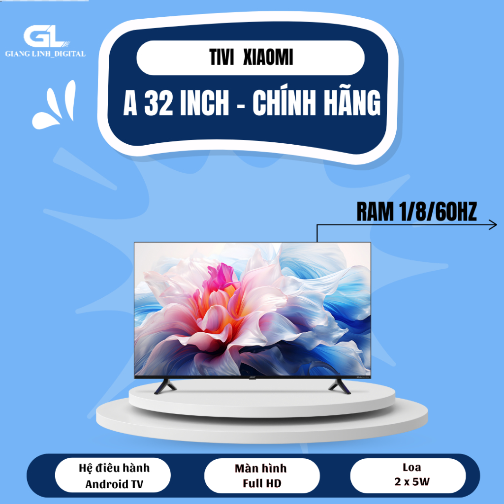 Tivi Xiaomi A 32 inch Android Tivi 1/8/60hz full hd- giọng nói TV- BH dài