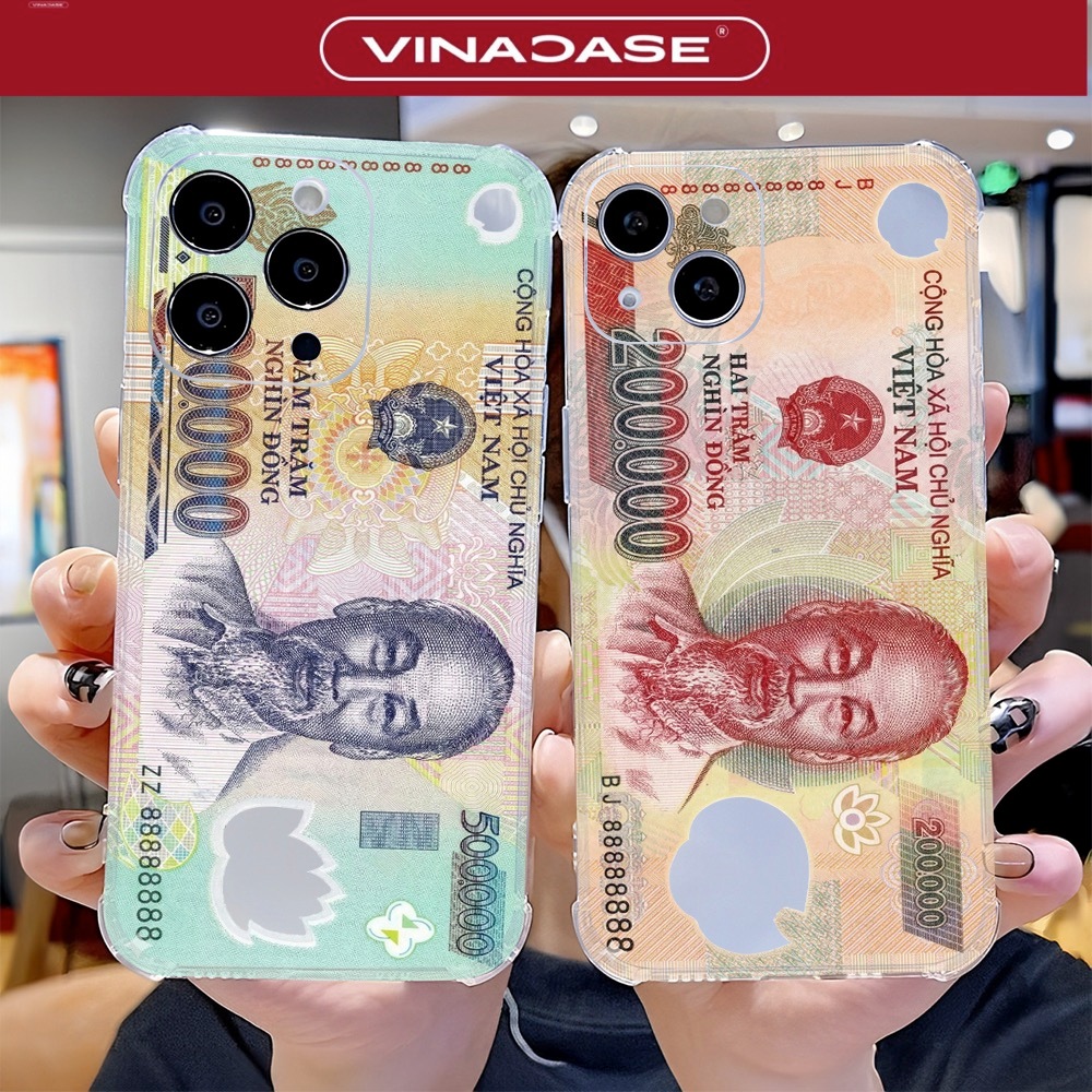 Ốp Lưng IPhone 17 Pro Max/16 Pro Max/15 Pro Max/14 Pro Max/13 Dẻo Trong Tiền May Mắn BST1