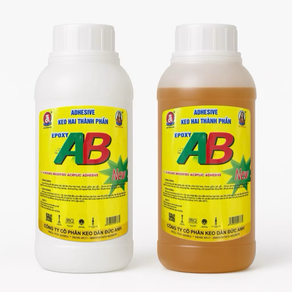 Keo 2 thành phần AB gắn gỗ 500g siêu dính siêu chắc