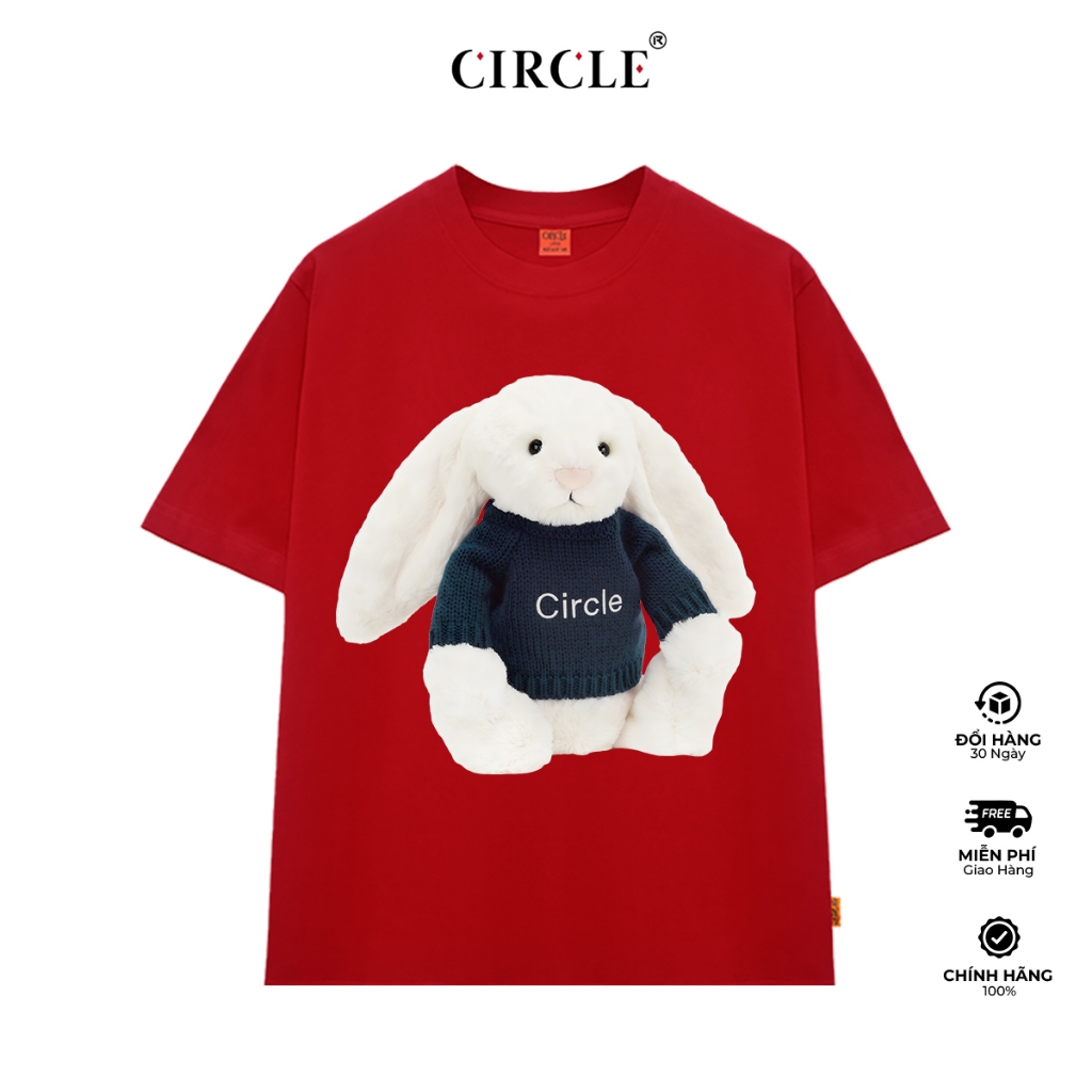 [CIRCLE PREMIUM] Áo Thun Bunny Knit Circle Unisex Cotton Cao Cấp - THE CIRCLE VN