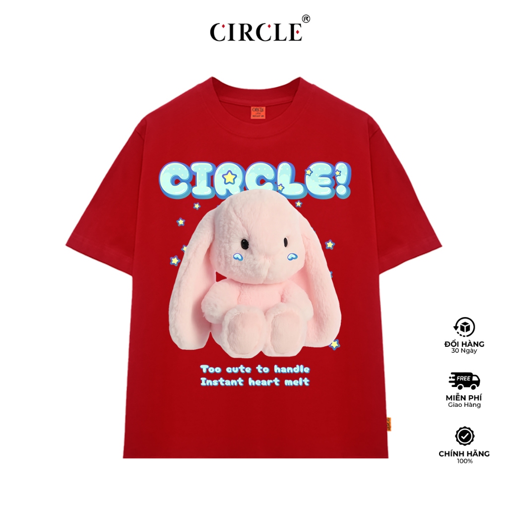 [CIRCLE PREMIUM] Áo Thun Pink Bunny Circle Unisex Cotton Cao Cấp - THE CIRCLE VN