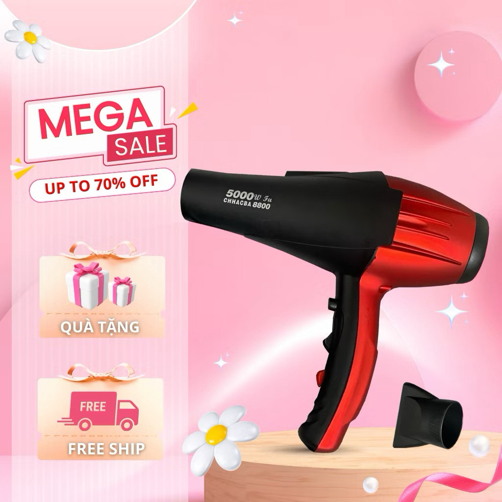 [Xả kho, cắt mã] Máy Sấy Tóc 2 Chiều Nóng Lạnh Công Suất Lớn 5000/6000W Bản Salon Cao Cấp, Máy Sấy Tóc khositungduong