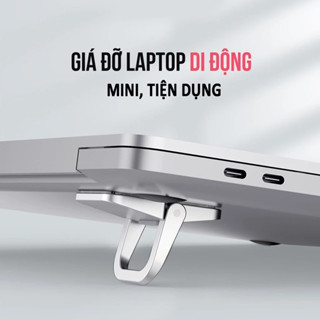 [100% Nhôm] Giá Đỡ Tản Nhiệt Laptop, Macbook Di Động - Đế Kê Laptop Bằng Nhôm Siêu Bền (Bộ 2 Cái)