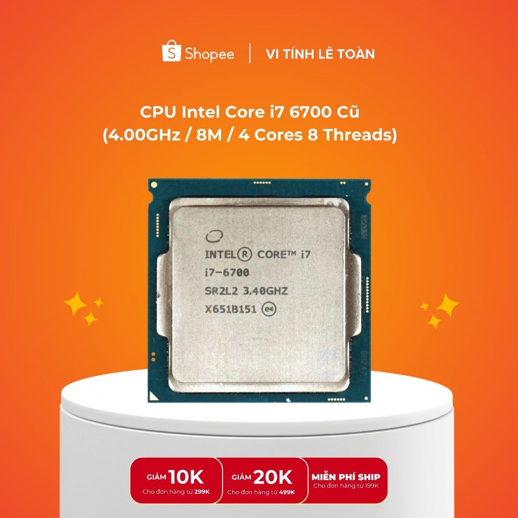 CPU Intel Core i7 6700 (4.00GHz / 8M / 4 Cores 8 Threads) - Cũ
