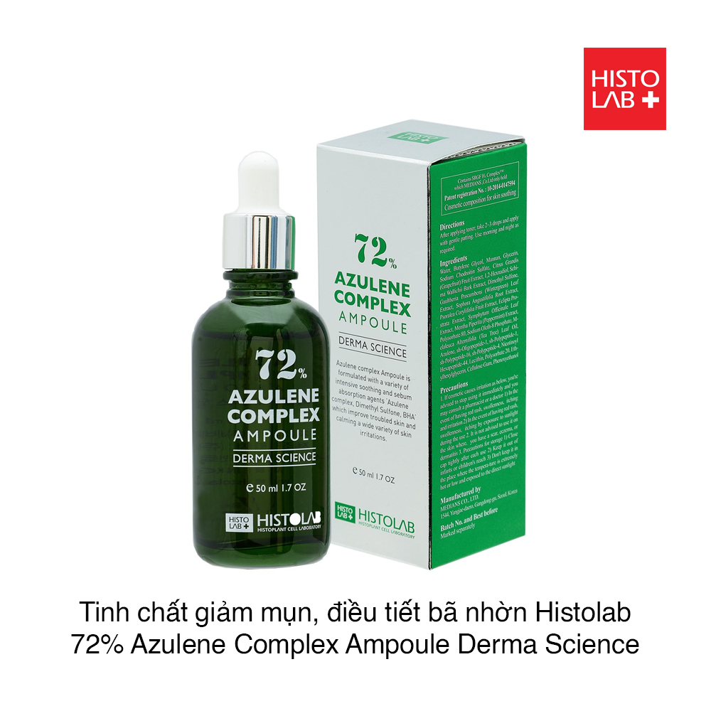 Tinh Chất Giảm Mụn Histolab Azulene Complex Ampoule 72% Serum 50ml