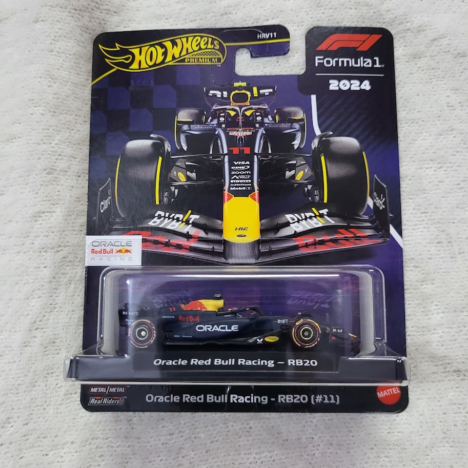 Xe mô hình Hot Wheels Premium Oracle Redbull F1 Team - RB20 (#11) - HRV11