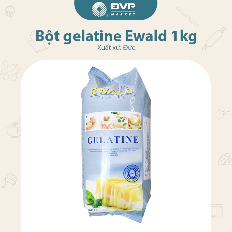 Bột gelatine ewald 1kg