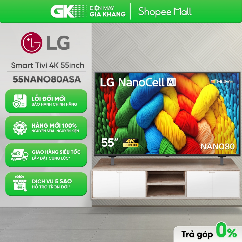 55NANO80ASA | 43NANO80ASA - Smart Tivi NanoCell LG 4K [Toàn Quốc]
