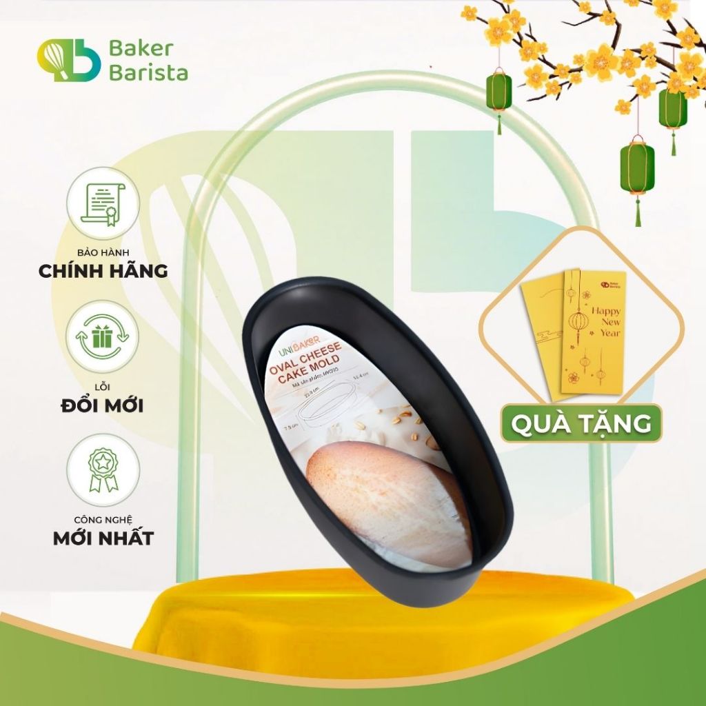 Khuôn oval chống dính nướng bánh mỳ hoa cúc Unibaker MK295