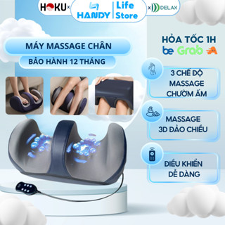 Máy massage chân bấm huyệt DELAX bản cao cấp máy mát xa xoa bóp bàn chân dành cho người già dân văn phòng MSC02