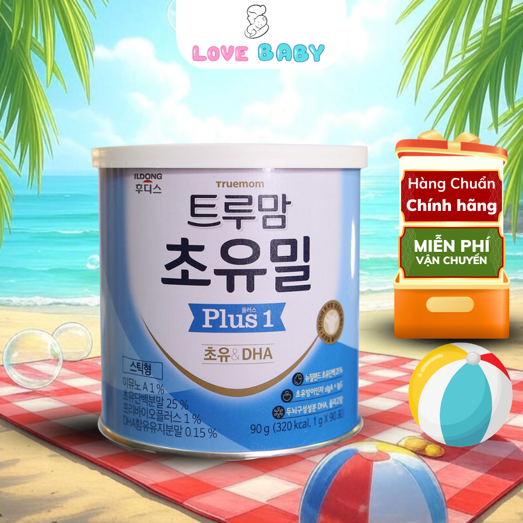 Sữa Non Truemom Plus 1 Ildong Hàn Quốc – Bổ Sung Sữa Non & DHA, Tăng Cường Miễn Dịch Cho Bé
