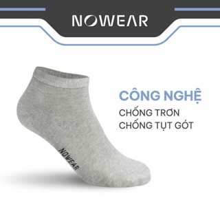 Combo 5 đôi Tất Vớ Nam Cổ Ngắn NOWEAR cao cấp - Cotton co giãn, mềm mại, kháng khuẩn phù hợp mọi thời tiết