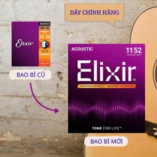 Dây đàn guitar acoustic Elixir (Nanoweb) size 11 chất lượng