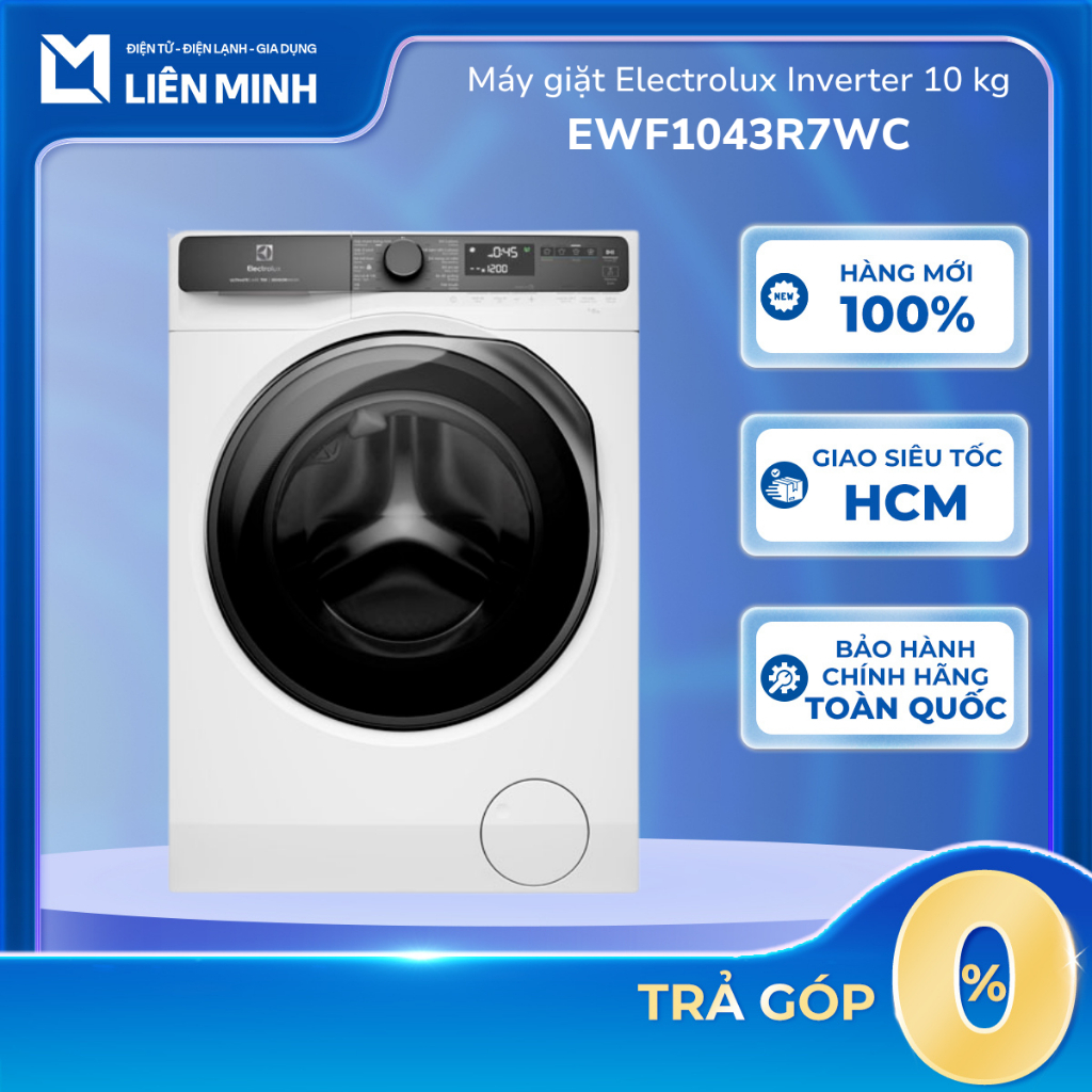 [Shopee - Lắp đặt 0Đ HN HCM] EWF1143R7SC | EWF1043R7SC | EWF1043R7WC - Máy Giặt Electrolux Inverter 