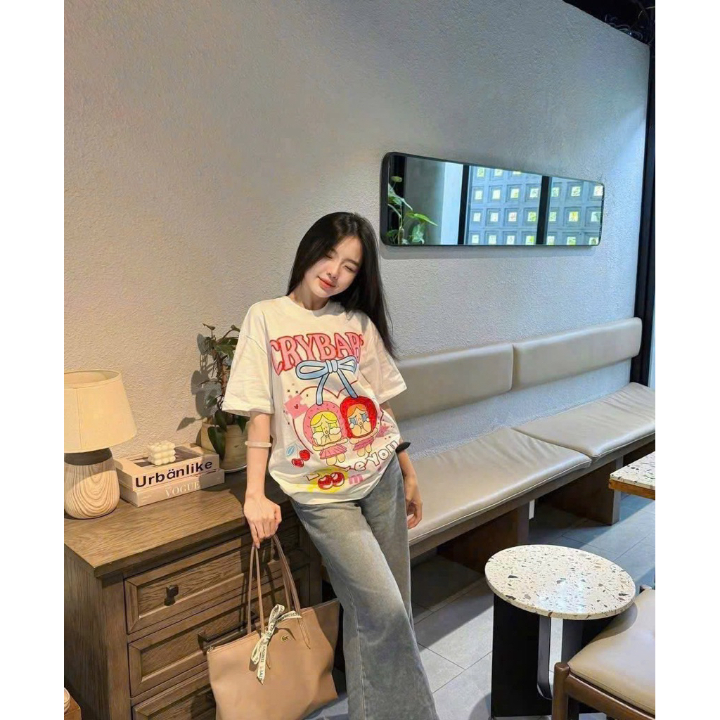 ÁO THUN CRYBABY CHERRY COTTON 280GSM