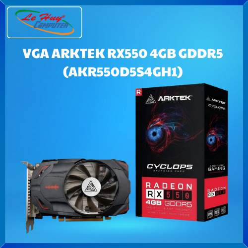 Card Màn Hình - VGA ARKTEK RX550 4GB GDDR5 (AKR550D5S4GH1) - Hàng Chính Hãng