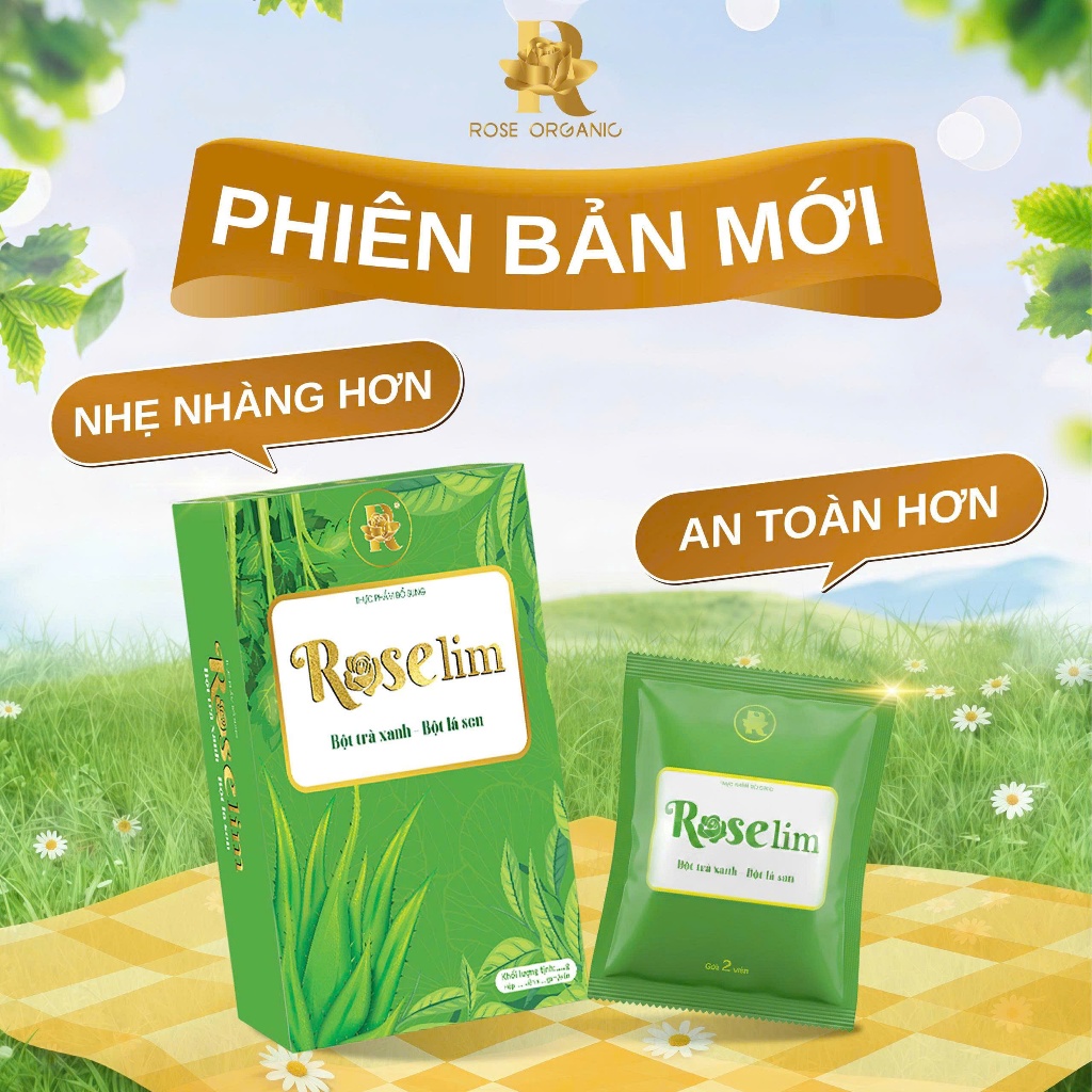 Giảm Cân ROSE Slim Giảm Cân Hiệu Quả Cho Cơ Địa Lì Khó Giảm Liệu Trình 20 Ngày