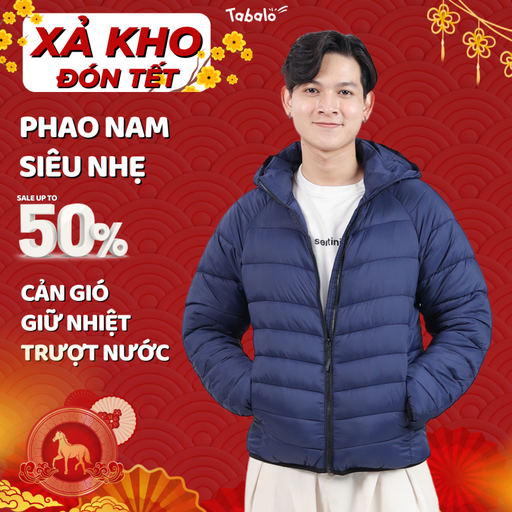 Áo Phao Nam Tabalo Light Down Jacket - Bông Trần, Giữ Ấm Chống Thấm, Siêu Nhẹ