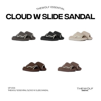 THEWOLF Dép Tăng Chiều Cao Nam Nữ THEWOLF ESSENTIAL CLOUD W SANDAL Da Nhân Tạo Cao Cấp Đế IP 5.5cm, dép Slide ( mẫu mới