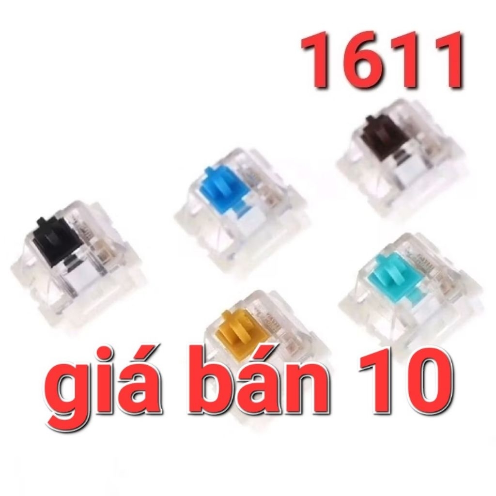 giá bán 10 Switch phím cơ Coputa trục cơ bàn phím nút nhấn bàn phím cơ xanh dương đỏ đen