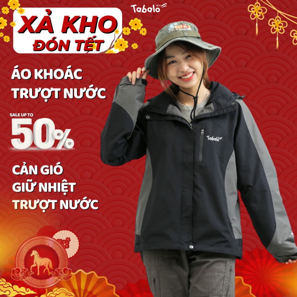Áo Khoác Nam Nữ Tabalo Basic Jacket L2 - Chống nắng, mũ tháo rời