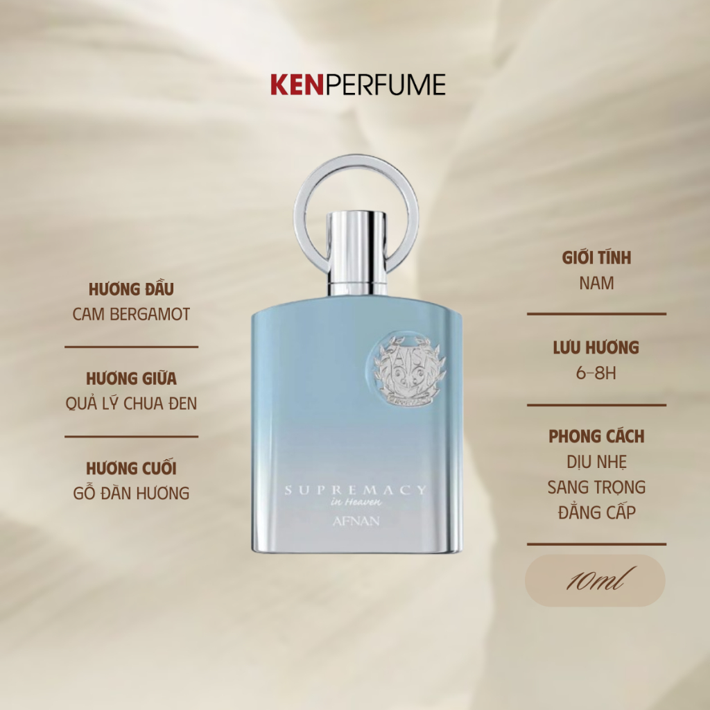 10ML Afnan Supremacy In Heaven | Nước Hoa Nam | Ken Perfume