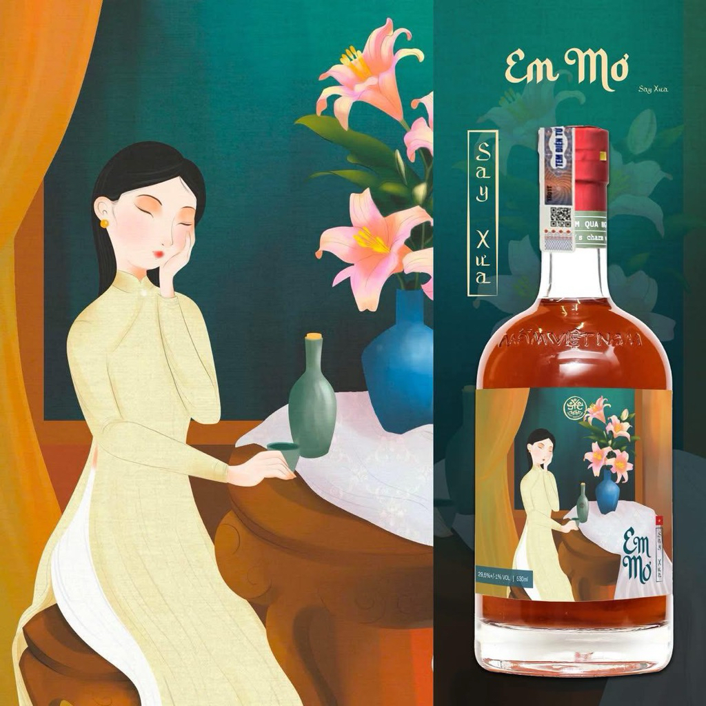 (Rất ngon) Rượu Mơ má đào 25% (Em mơ)