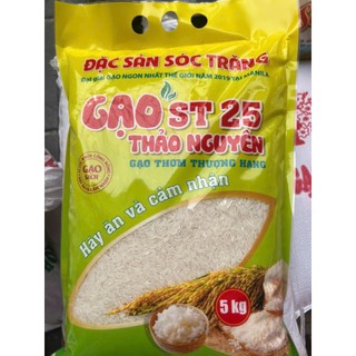 Gạo st25 lúa tôm xuất khẩu bao 5 kg