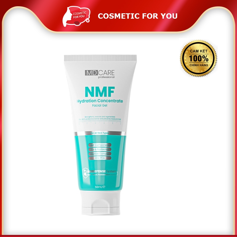 Gel Tái Tạo Phục Hồi Da Kiểm Soát Dầu MD CARE NMF Hydration Concentrate Facial Gel 50ml