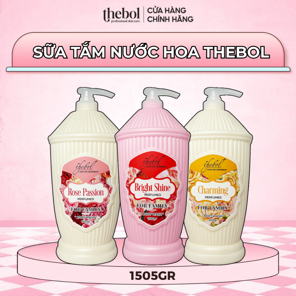 Sữa Tắm Nước Hoa TheBol Hương Nước Hoa Cao Cấp 1500gr