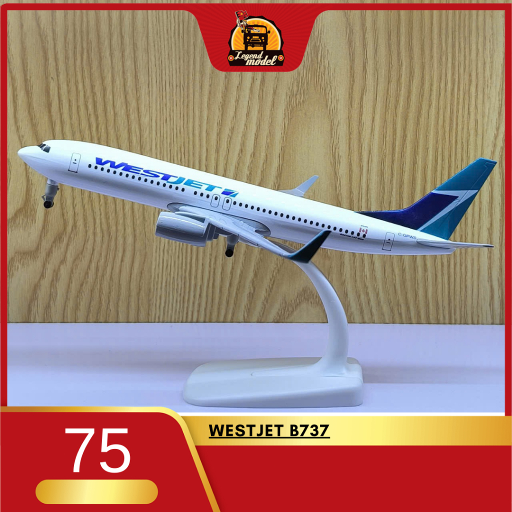 Mô hình máy bay WestJet Boeing 737 20cm