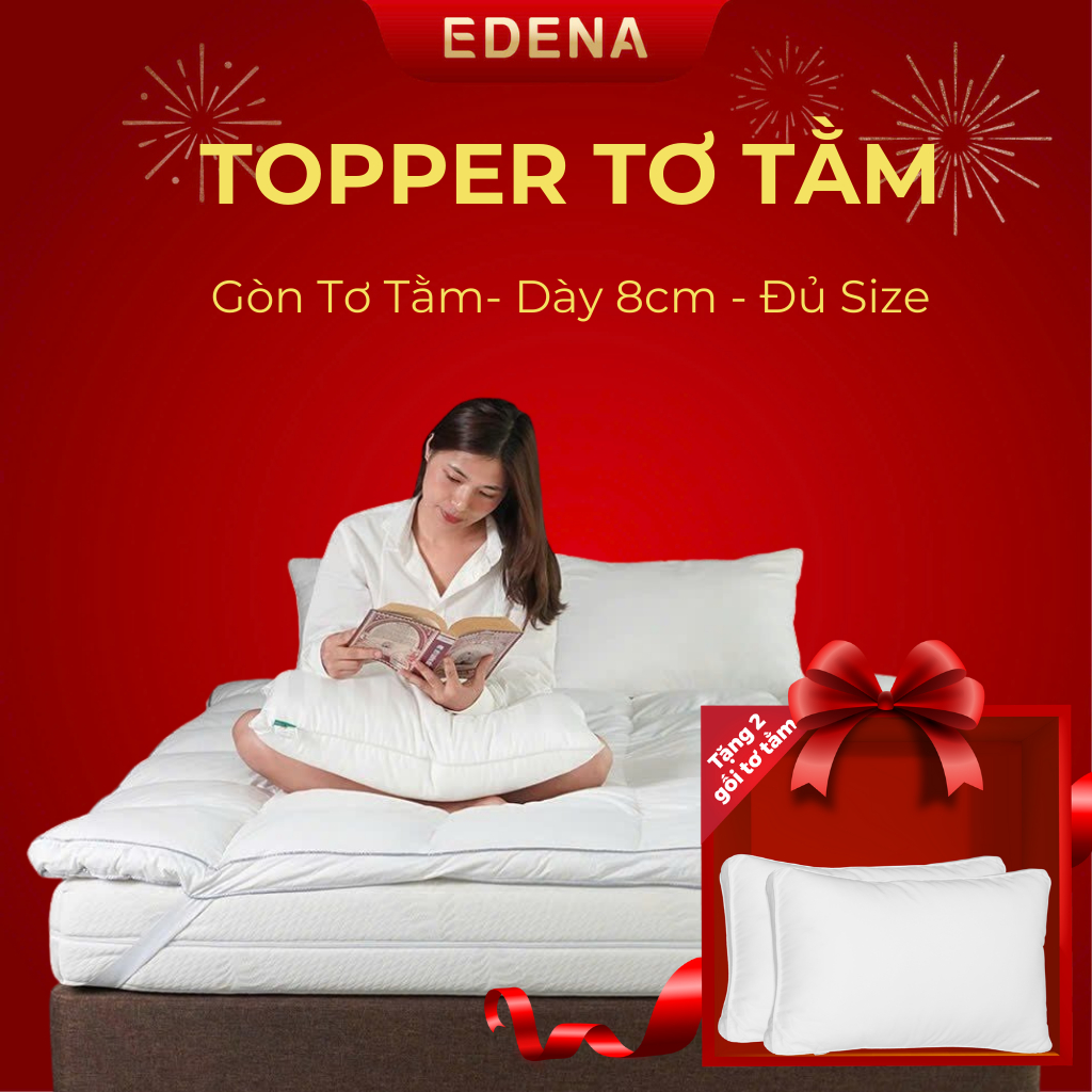 Topper tơ tằm Edena độ dày 8cm