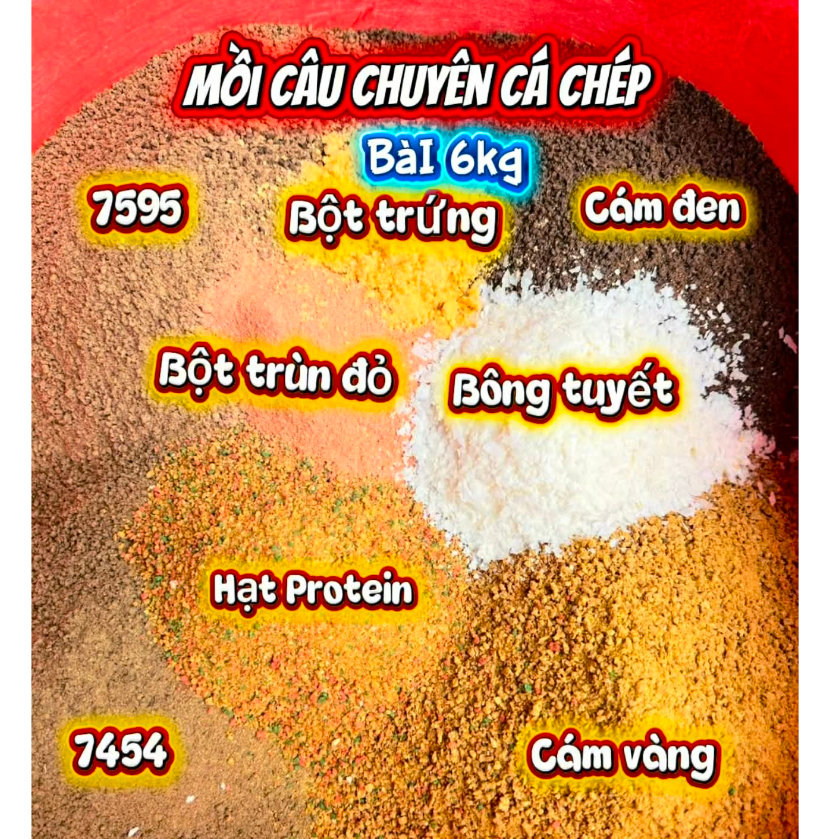 [Cám Chuyên Chép] Bài Cám Chuyên Câu Chép 6kg-mồi câu cá chép-cám câu cá chép