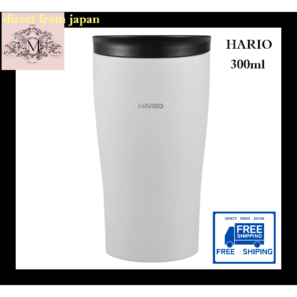 [Ships Direct from Japan] HARIO Tumbler, Stainless Steel Gray / 300ml. HARIO Insulated Tumbler with 