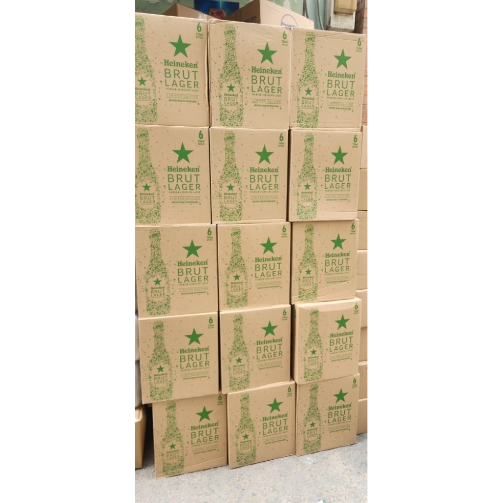 Thùng 6 chai Heineken Brut Lager nhập khẩu hà lan