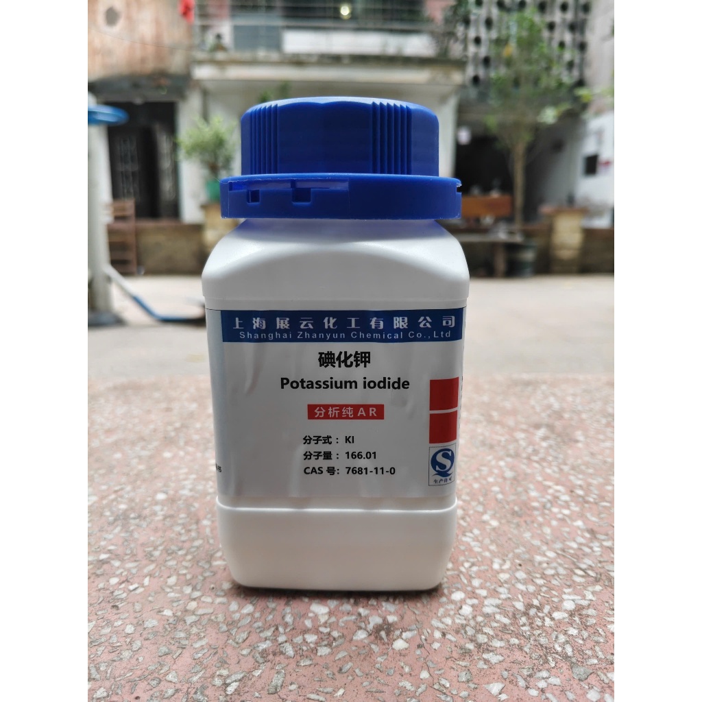 Hóa chất : Potassium iodide KI kali iot  500g/chai