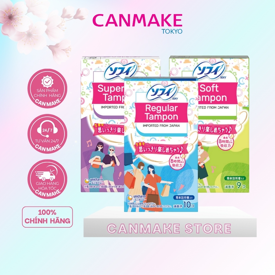 Băng vệ sinh siêu thấm Sofy Soft Tampon Super/ Regular Tampon/ Superplus Tampon (Hàng nhập khẩu)