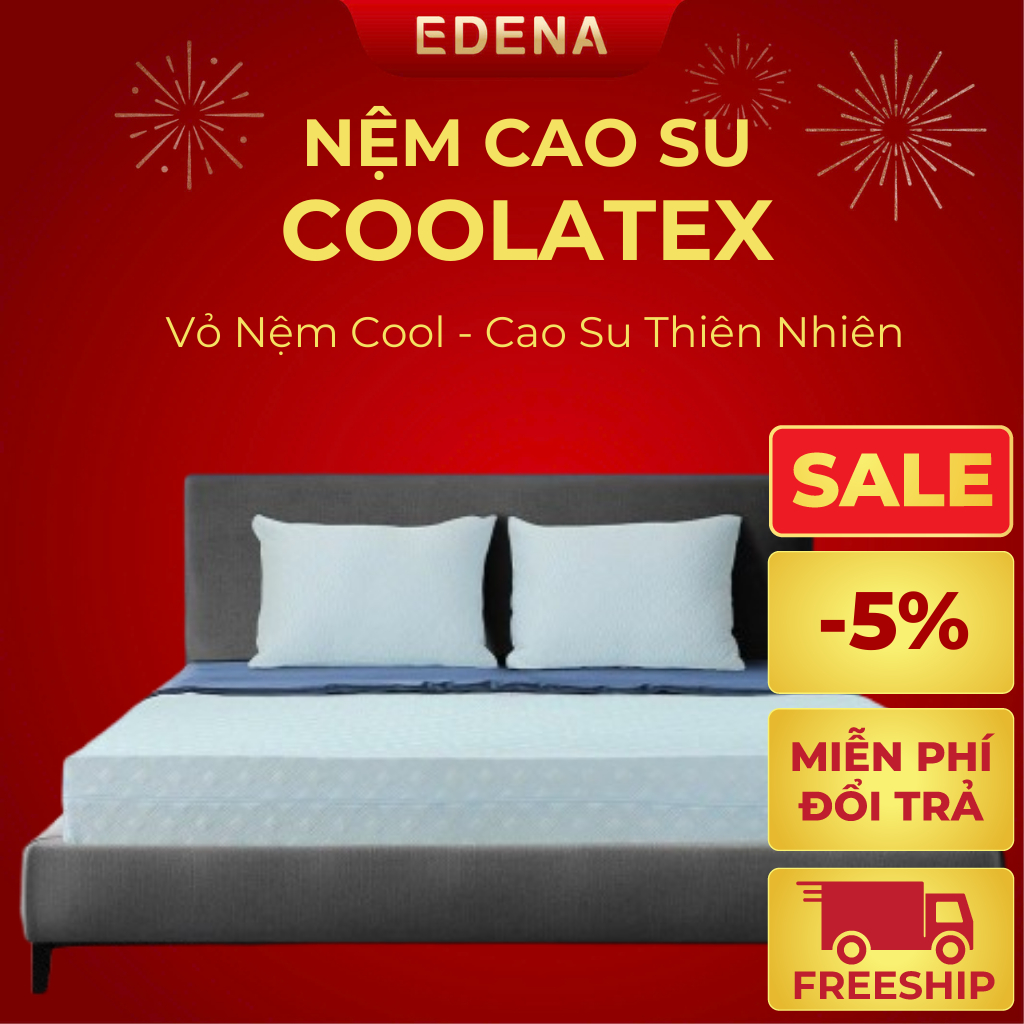 Nệm cao su thiên nhiên Edena Coolatex