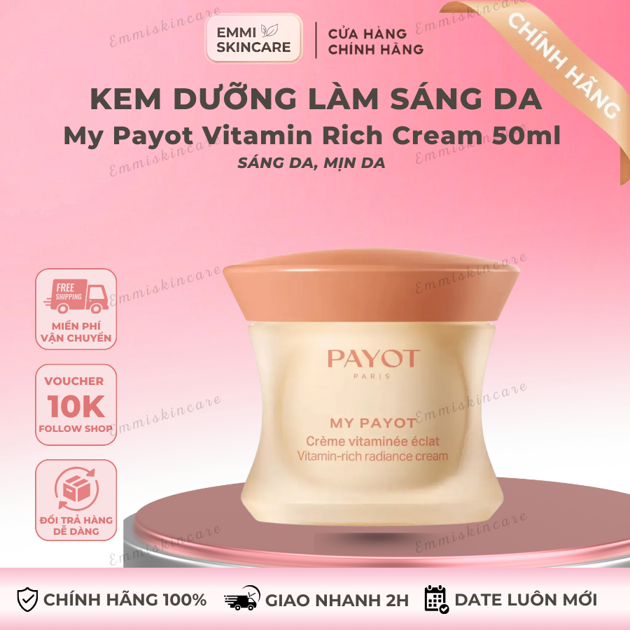 Kem dưỡng PAYOT My Payot Vitamin Rich Cream dưỡng sáng mịn da 50ml